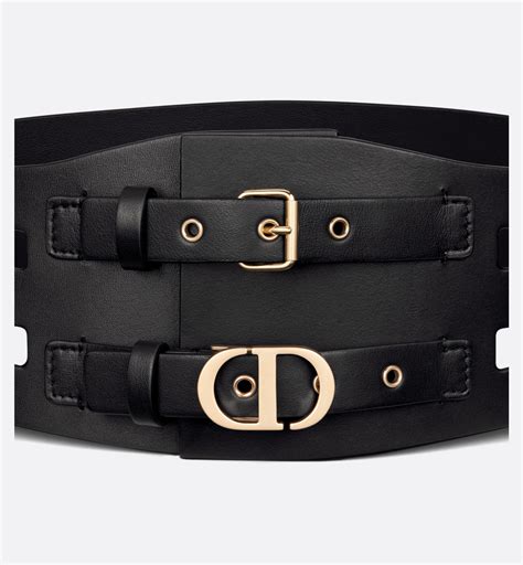 christian dior corset belt|30 Montaigne Corset Belt Black Smooth Calfskin, 10.5 CM .